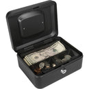 Barska 8" Cash Box with Key Lock (Black)