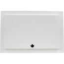 FSR WB-MR4G WB Series Recessed 4-Gang Wall Mounting Plate with Locking Metal Cover (White)