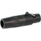 Cable Techniques TA3FL 3-Pin Female Mini-XLR Connector (Black, 6mm Outlet)