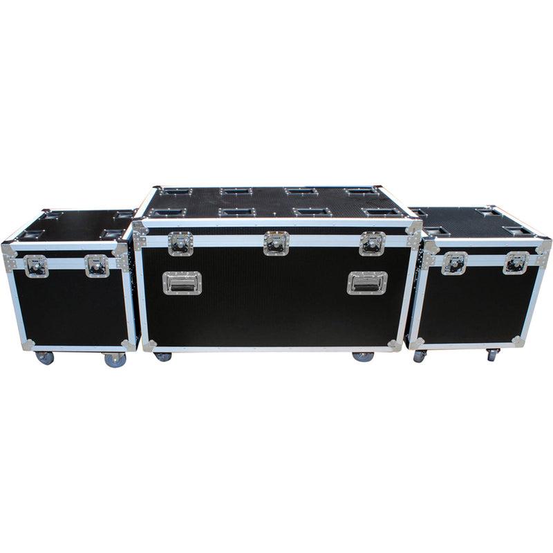 ProX ATA-Style Utility Road Case (1 x Large and 2 x Half Size)