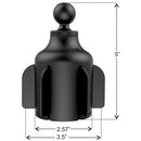 RAM MOUNTS Stubby Drink Cup Base with Long Arm