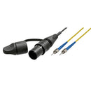 Camplex 2-Ch opticalCON DUO LITE to 2 ST Single-Mode Fiber Tactical Patch Cable (2')