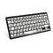 Logickeyboard XL Print Bluetooth 3.0 Mini Keyboard (American English/Hebrew, Black on White)