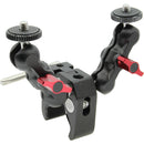 GyroVu Clamp with Dual Mini 360&deg; Ball Head Mounts & 1/4"-20 Screws