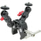 GyroVu Clamp with Dual Mini 360&deg; Ball Head Mounts & 1/4"-20 Screws