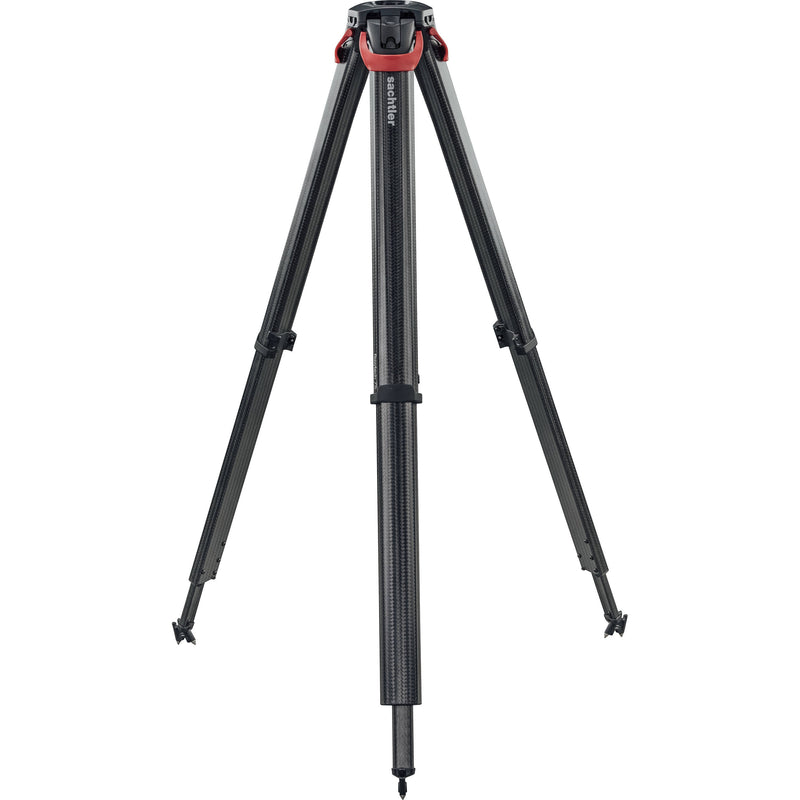 Sachtler Flowtech 75 MS Carbon Fiber Tripod with Mid-Level Spreader and Rubber Feet