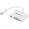 StarTech USB Type-C to DVI-I Adapter with Power Delivery (White)