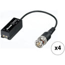 MuxLab 500023 CCTV Mini Balun (4-Pack)