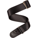 D'Addario 2" Premium Woven Strap (34-57", Black)