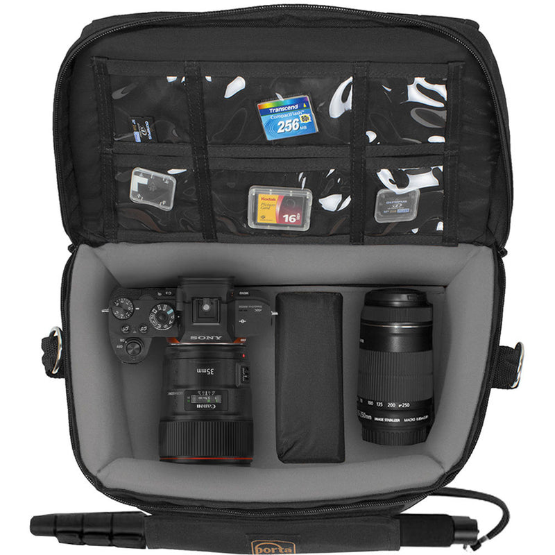 PortaBrace Large Messenger Bag for Sony Alpha a9 Camera