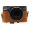 MegaGear Ever Ready Leather Camera Case for Canon PowerShot SX730 HS/SX740 HS (Light Brown)