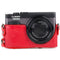 MegaGear Ever Ready Leather Camera Case and Strap for Panasonic LUMIX DC-ZS70 or DC-TZ90 (Red)