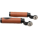 CAMVATE Leather Handgrip with ARRI-Style Rosette (2-Pack, Brown)