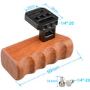 CAMVATE Left & Right Wooden Handgrips for Panasonic GH Series Cages (Rosewood)