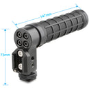 CAMVATE Rubber Grip Shoe Mount Top Handle (Black)