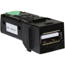 FSR Snap-In Module-Style USB Type-A Universal Charging Port (Black)