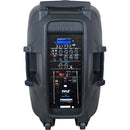 Pyle Pro PPHP1535WMU Portable 15" 2-Way 1600W Wireless and Bluetooth-Enabled PA System