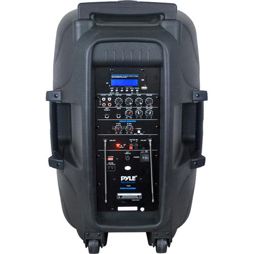 Pyle Pro PPHP1535WMU Portable 15" 2-Way 1600W Wireless and Bluetooth-Enabled PA System