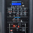 Pyle Pro PPHP1535WMU Portable 15" 2-Way 1600W Wireless and Bluetooth-Enabled PA System