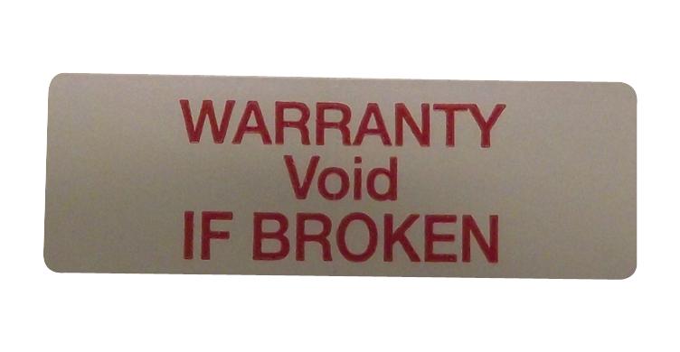Multicomp PRO MP009749 MP009749 Label Tamperproof 12 mm 38 Vinyl Warranty Void If Broken