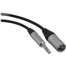 Canare Star Quad 3-Pin XLR Male to 1/4 TRS Male Cable (Black, 100')