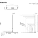 Panasonic Pedestal Stand for TH-75BQE1W, TH-70SF2HU, and TH-80SF2HU Displays