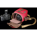 Billingham 72 Camera Bag (Burgundy Canvas/Chocolate Leather Trim, 1.4L)