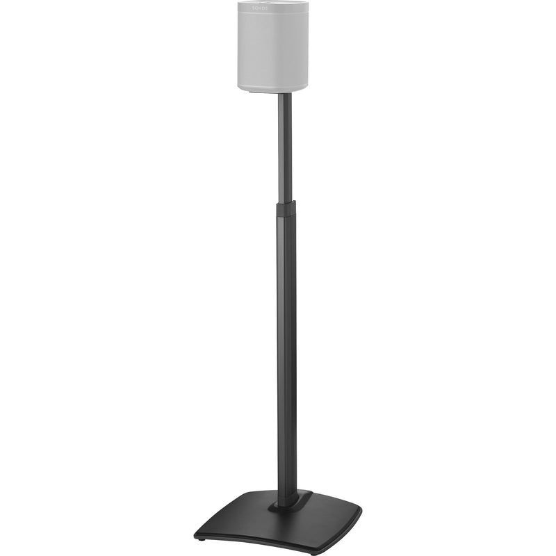 SANUS WSSA1 Adjustable Speaker Stand for the Sonos One, PLAY:1, and PLAY:3 (Black, Single)