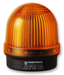 WERMA 20030000 Beacon, Orange, Steady, 7W, 240VAC, IP65, 57mm Dia., 66mm Height