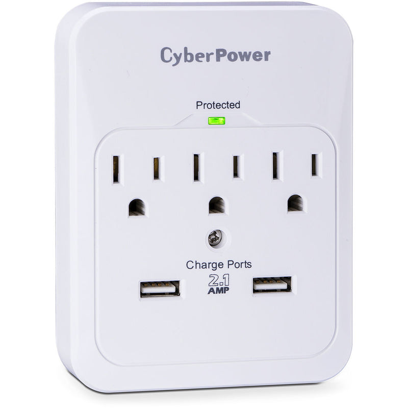 CyberPower Pro 3-Outlet/Dual USB Surge Protector