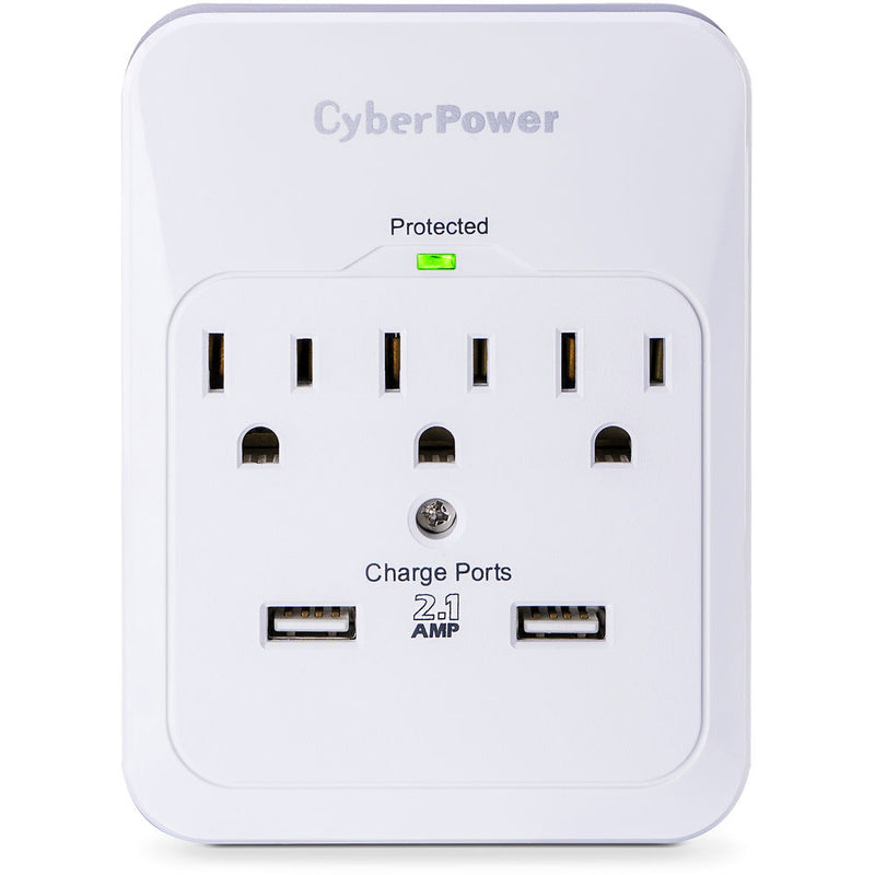 CyberPower Pro 3-Outlet/Dual USB Surge Protector