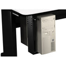 Winsted Stationary CPU Mount with 90&deg; Swivel (Black)