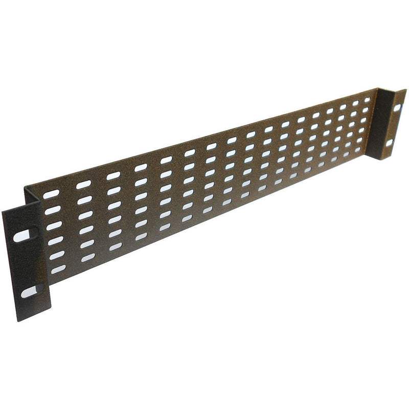 CableTronix 19" Rack Panel, Slotted, Recessed (2 RU, Black)