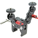GyroVu Clamp with Dual Mini 360&deg; Ball Head Mounts & 1/4"-20 Screws