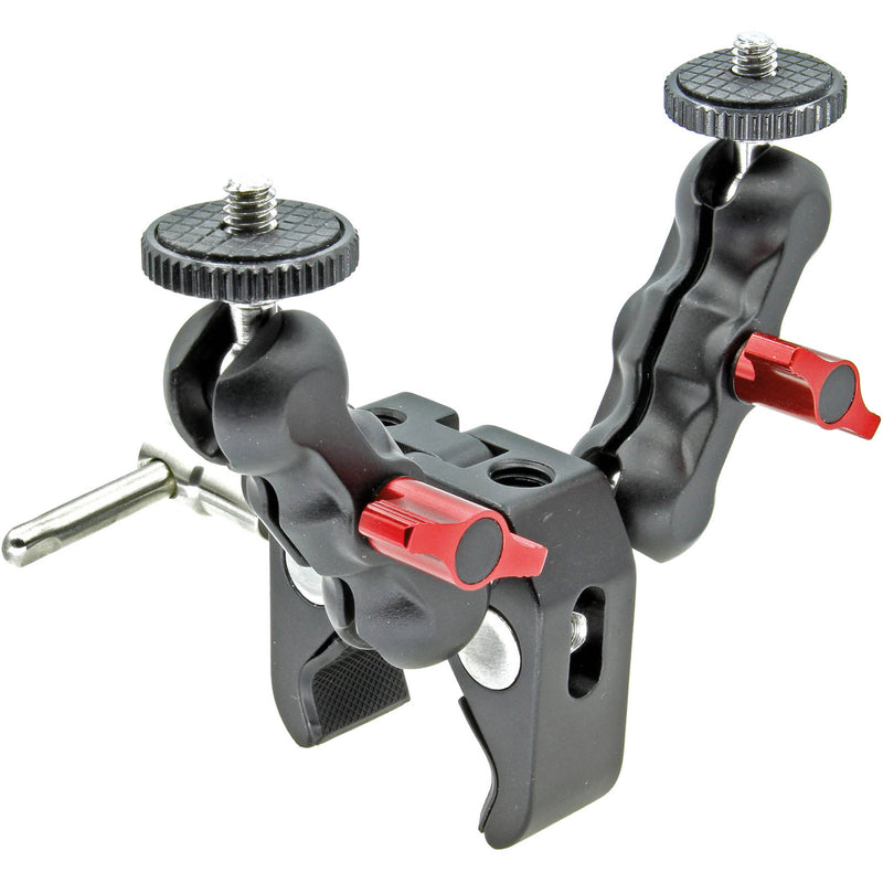 GyroVu Clamp with Dual Mini 360&deg; Ball Head Mounts & 1/4"-20 Screws