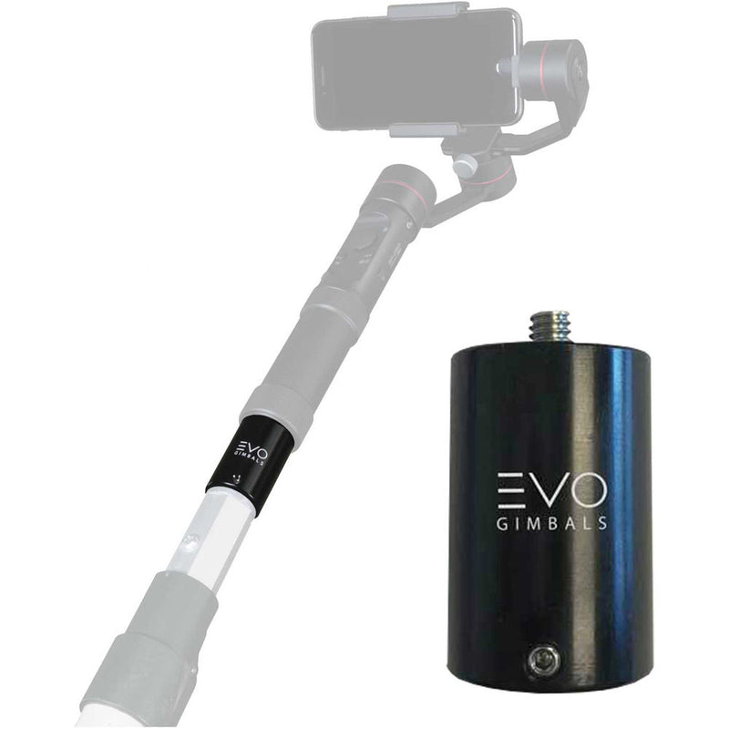 EVO Gimbals PA-100 Broom/Painter Pole to Handheld Camera/Gimbal Adapter with 1/4"-20 Thread