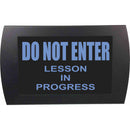 American Recorder DO NOT ENTER LESSON IN PROGRESS Indicator Sign with LEDs (Blue)
