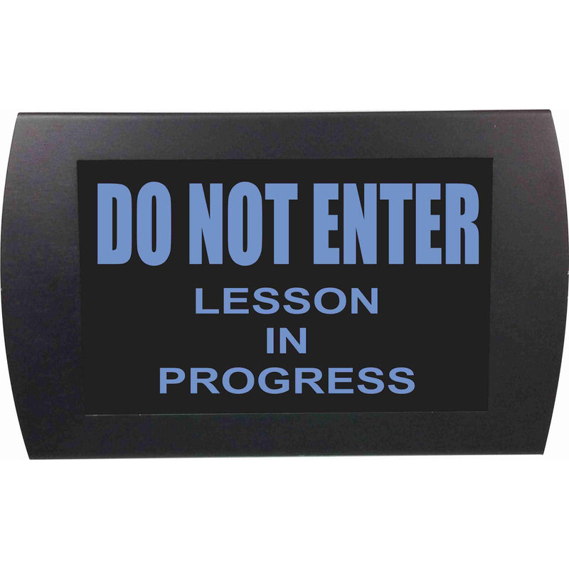 American Recorder DO NOT ENTER LESSON IN PROGRESS Indicator Sign with LEDs (Blue)