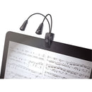 K&M 12244 FlexLight - Dual-Headed Music-Stand Light (2 LEDs per Head)