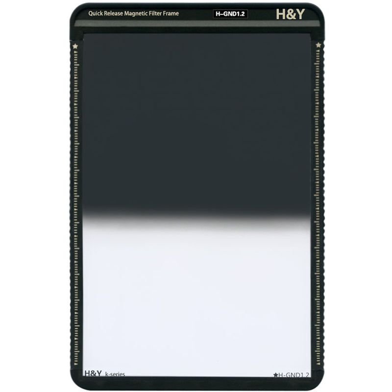 H&Y Filters 100 x 150mm K-Series Hard-Edge Graduated Neutral Density 1.2 Filter (4 Stops) w/Quick Release Magnetic Filter Frame