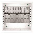 FSR Large Open-Style Wall Box with 2 Equipment Shelves & Finished Trim Ring (3"-Deep)