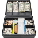Barska Standard Foldout Cash Box with Key Lock (12", Black)