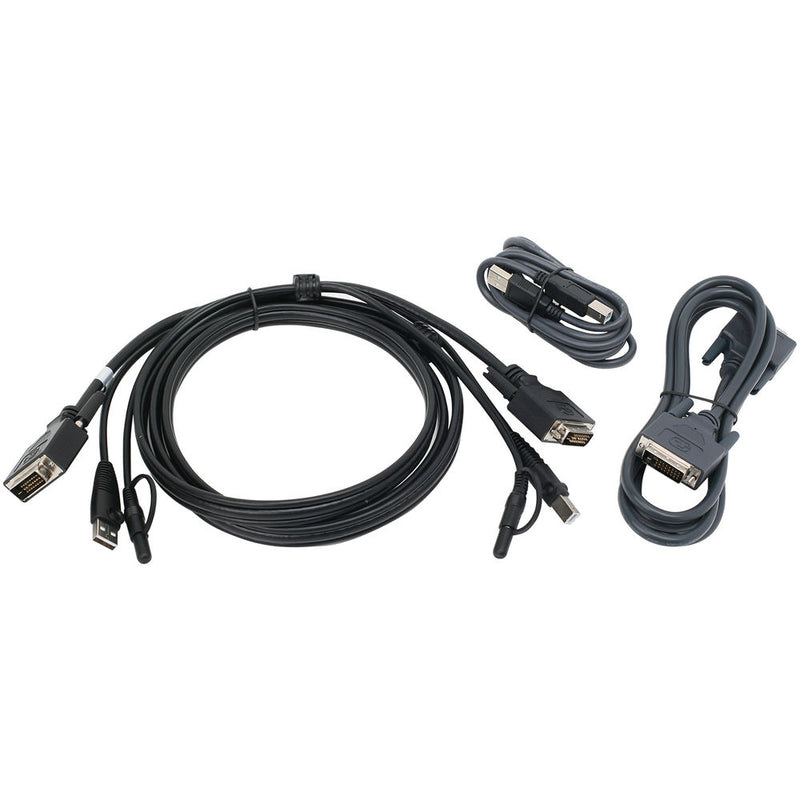 IOGEAR Dual View DVI and USB KVM Cable Kit with Audio (6')