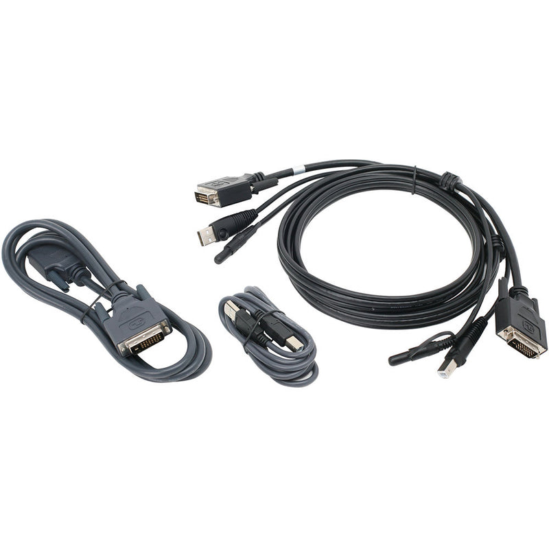 IOGEAR Dual View DVI and USB KVM Cable Kit with Audio (6')