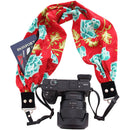 Capturing Couture Pocket Scarf Camera Strap (Azalea Red)