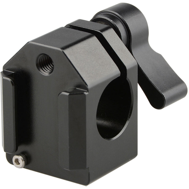 CAMVATE 15mm Rod Clamp with Cold Shoe (Black Knob)