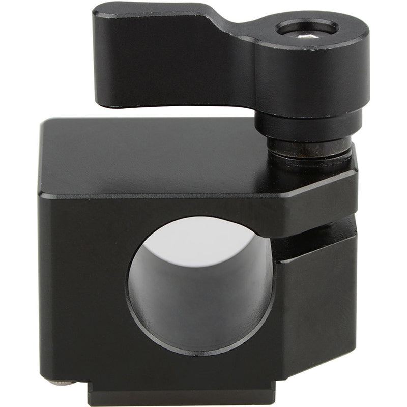 CAMVATE 15mm Rod Clamp with Cold Shoe (Black Knob)