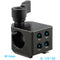 CAMVATE 15mm Rod Clamp with Cold Shoe (Black Knob)