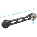 CAMVATE NATO Rail Rosette Extension Arm (Black Thumbscrew)