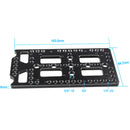 CAMVATE Multipurpose Cheese-Style Mounting Plate with 15mm Rod Block (Blue Levers)